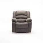 Oli Fabric Armchair Recliner - Dark Grey - Image 3