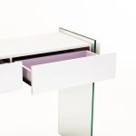 Opal 110X40Cm 12Mm Tempered Glass Console With Drawers - Image 8