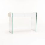 Opal 110X40Cm 12Mm Tempered Glass Console With Drawers - Image 5