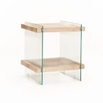 Opal 45X45Cm 8Mm Tempered Glass Side Table