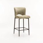 Pavia Fabric Kitchen Stool - Image 12