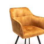 Pia Deluxe Velvet Dining Chair - Image 11