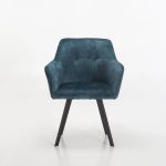 Pia Deluxe Velvet Dining Chair - Image 2