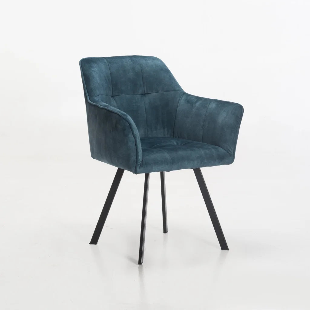 decofurn-furniture-pia-deluxe-velvet-dining-chair-881 Pia Deluxe Velvet Dining Chair - Image 1