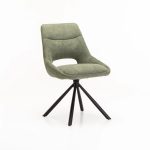 Prato Fabric Swivel Dining Chair - Image 6