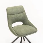 Prato Fabric Swivel Dining Chair - Image 10