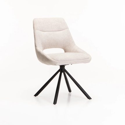 Prato Fabric Swivel Dining Chair