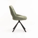 Prato Fabric Swivel Dining Chair - Image 8