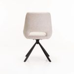 Prato Fabric Swivel Dining Chair - Image 4