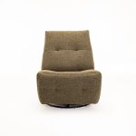 Renzo Fabric Armless Swivel Recliner - Image 17