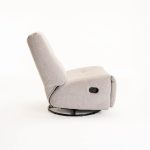 Renzo Fabric Armless Swivel Recliner - Image 11
