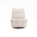 Renzo Fabric Armless Swivel Recliner - Image 10