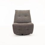 Renzo Fabric Armless Swivel Recliner - Image 3