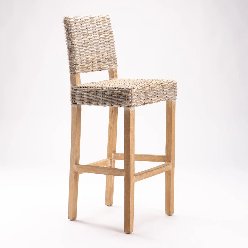 decofurn-furniture-rita-whitewash-barstool-810 Rita Whitewash Barstool - Image 1
