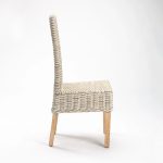 Rita Whitewash Dining Chair - Image 3