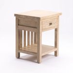 Sari Whitewash 1 Drawer Pedestal