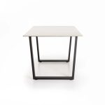 Shaw 180X90Cm Stone Top Dining Table - White - Image 3