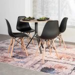 Shay 80Cm Round Top Dining Table - Oak - Image 2