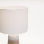 Table Lamp Ceramic Ombre With White Fabric Shade - Image 2