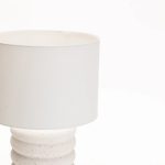 Table Lamp White Ripple Base - Image 2