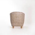 Tegal Kubu Whitewash Tub Armchair - Image 4