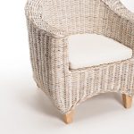 Tegal Kubu Whitewash Tub Armchair - Image 5