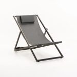 Tulum Outdoor Sun Chair - Dark Grey