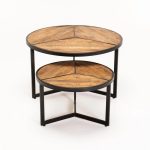 Vea Set Of 2 70/50Cm Solid Wood Coffee Table - Image 2