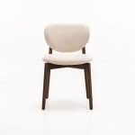 Viola Wooden Dining Chair Textured Oatmeal - Image 8