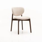 Viola Wooden Dining Chair Textured Oatmeal - Image 7