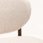 Viola Wooden Dining Chair Textured Oatmeal - Image 11