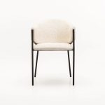 Violet Textured Fabric Dining Chair - Image 14