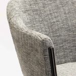 Violet Textured Fabric Dining Chair - Image 6