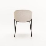 Violet Textured Fabric Dining Chair - Image 16