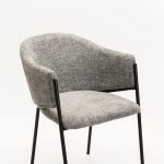 Violet Textured Fabric Dining Chair - Image 5