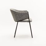 Violet Textured Fabric Dining Chair - Image 3