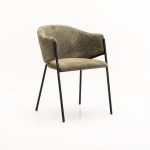 Violet Textured Fabric Dining Chair - Image 7