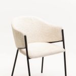 Violet Textured Fabric Dining Chair - Image 17