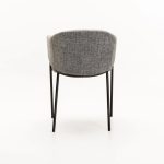 Violet Textured Fabric Dining Chair - Image 4