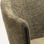 Violet Textured Fabric Dining Chair - Image 12