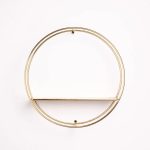 Wall Shelf - Gold Circle With Shelf - Image 3
