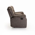 Yaz Luxury Fabric 2 Seater Console Recliner - Image 3