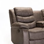Yaz Luxury Fabric 2 Seater Console Recliner - Image 8