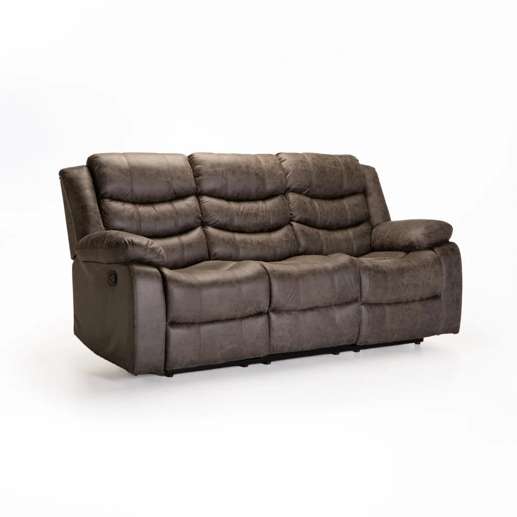 decofurn-furniture-yaz-luxury-fabric-3-seater-recliner-482 Yaz Luxury Fabric 3 Seater Recliner - Image 1