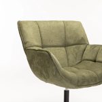 Zari Fabric Swivel Chair - Image 15