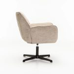 Zari Fabric Swivel Chair - Image 3