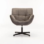 Zari Fabric Swivel Chair - Image 17