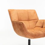 Zari Fabric Swivel Chair - Image 10