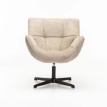 Zari Fabric Swivel Chair - Image 2