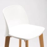 Zen Luxury Wooden Leg Kitchen Stool - Image 6